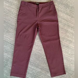 Mario Serrani Italy Stretch Slim Fit Merlot Pants Size 8